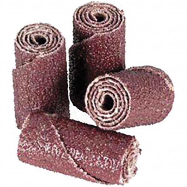 Straight Cartridge Roll: 1/2" Dia, 60 Grit, Aluminum Oxide