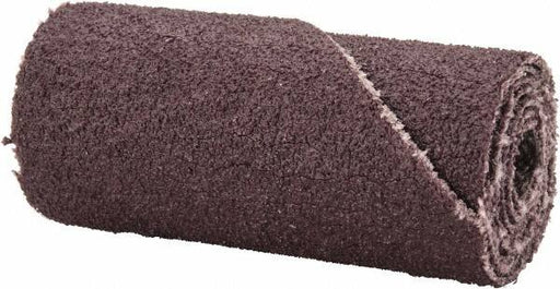 Straight Cartridge Roll: 5/8" Dia, 100 Grit, Aluminum Oxide