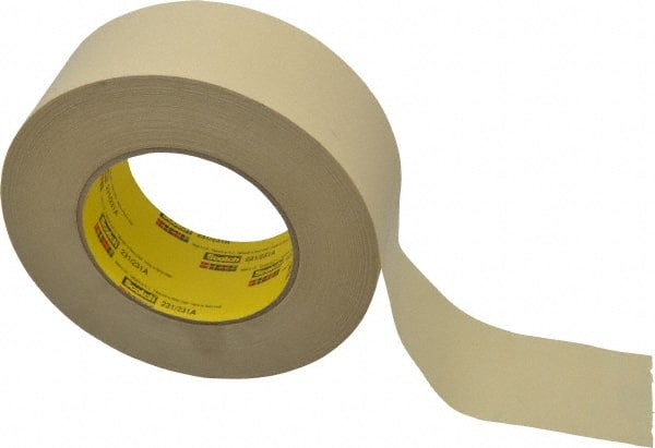 Masking Tape: 2" Wide, 60 yd Long, 7.6 mil Thick, Tan