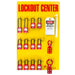 ZING Lockout Tagout Station - 12 Padlocks