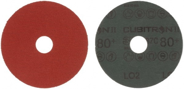 Fiber Disc:  4-1/2" Disc Dia,  80 Grit,  Ceramic