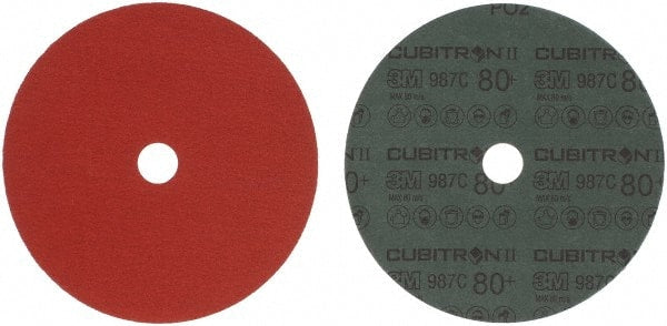 Fiber Disc:  7" Disc Dia,  80 Grit,  Ceramic