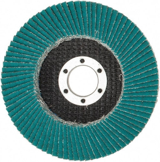 Flap Disc: 7/8" Hole, 80 Grit, Zirconia Alumina, Type 27