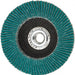 Flap Disc: 5/8-11 Hole, 40 Grit, Zirconia Alumina, Type 27