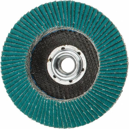 Flap Disc: 5/8-11 Hole, 60 Grit, Zirconia Alumina, Type 29