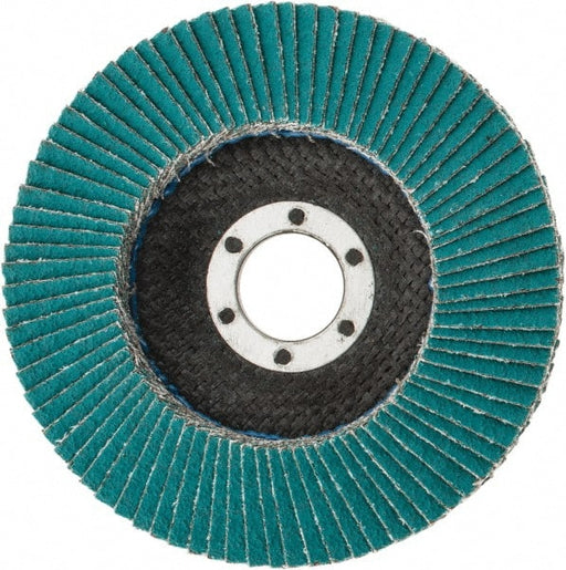 Flap Disc: 7/8" Hole, 60 Grit, Zirconia Alumina, Type 29