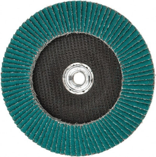 Flap Disc: 5/8-11 Hole, 36 Grit, Zirconia Alumina, Type 29