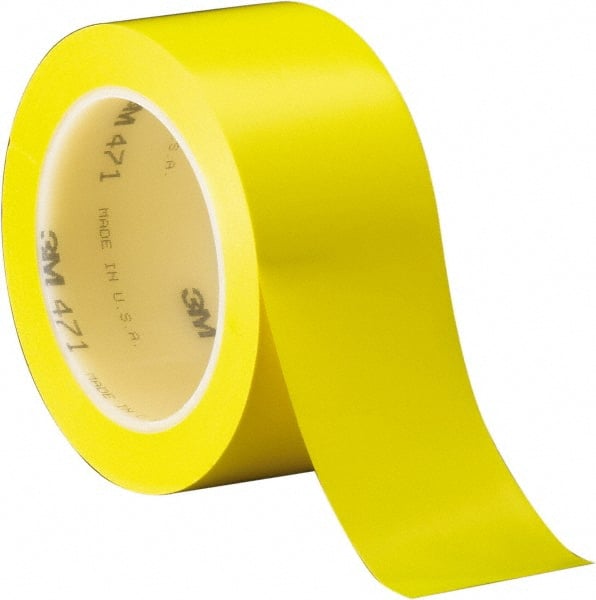 Floor & Aisle Marking Tape: 3/4" Wide, 108' Long, 5.2 mil Thick, Vinyl