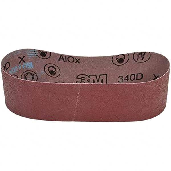 Abrasive Belt: 3" Wide, 24" Long, 50 Grit, Aluminum Oxide