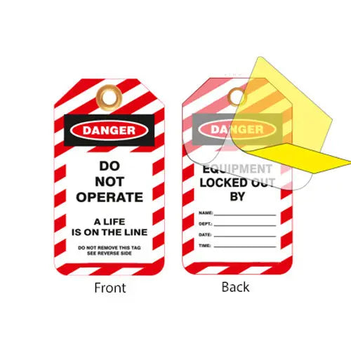 ZING Lockout Tag, DO NOT OPERATE 10/Pk