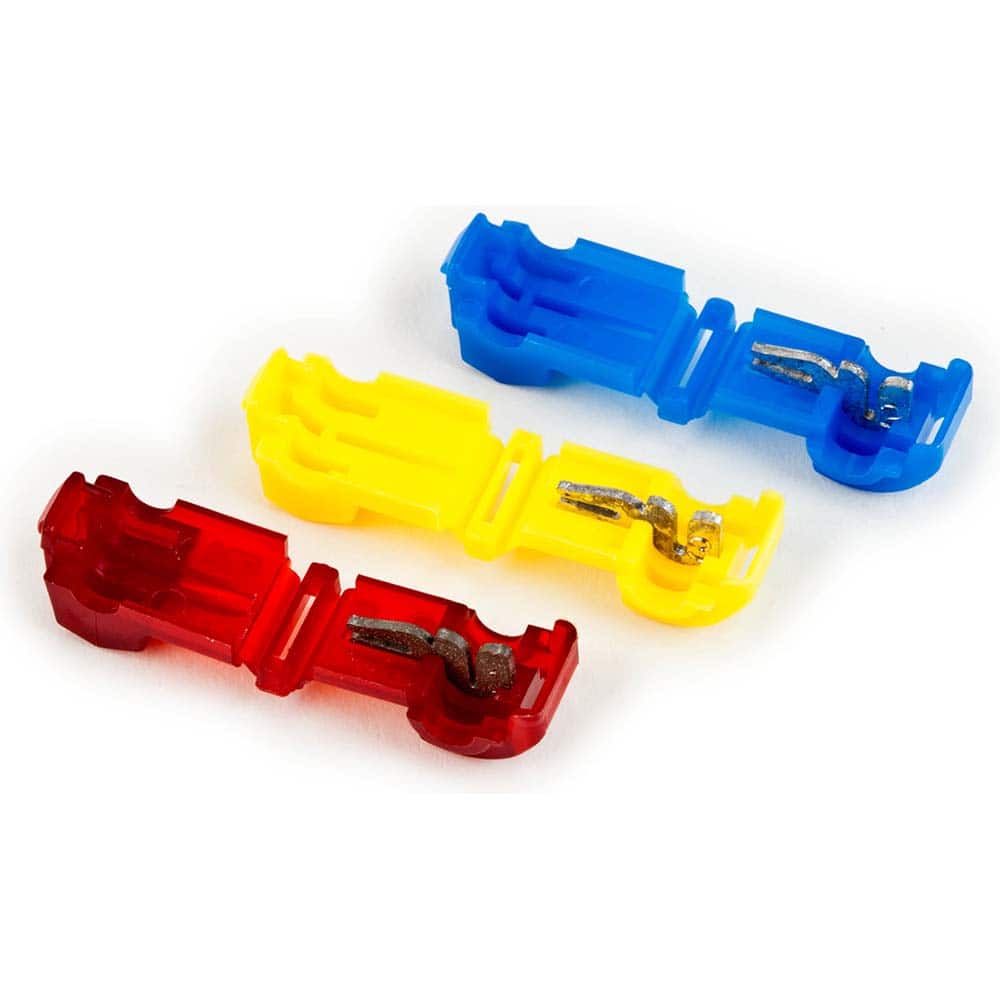 3M Wire Disconnect: Female, Blue, Nylon, 18-14 AWG, 1/4