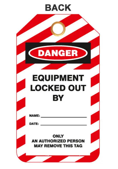 ZING Lockout Tag, 10/PK, DANGER 6"x3"