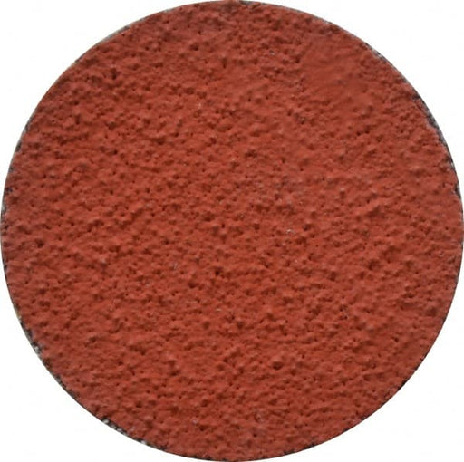 Quick-Change Disc: Roloc TR, 1-1/2" Disc Dia, 80 Grit, Ceramic, Coated