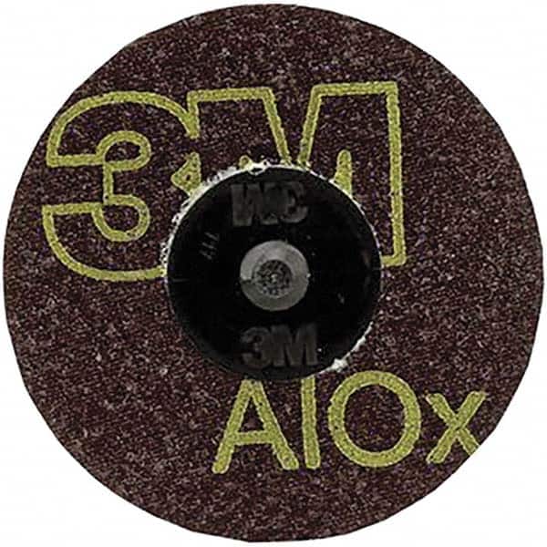Quick-Change Disc: Roloc TR, 3" Disc Dia, 24 Grit, Aluminum Oxide, Coated