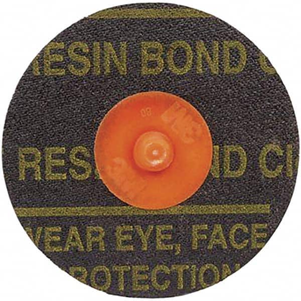 Quick-Change Disc: Roloc TR, 4" Disc Dia, 60 Grit, Aluminum Oxide, Coated