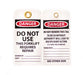 ZING Lockout Tag 10/PK DANGER DO NOT USE FORK