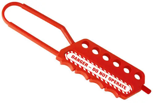 ZING Plastic Hasp 6-Hole .24" Dia Shackle 3"