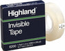 Packing Tape: 1/2" Wide, Clear, Acrylic Adhesive
