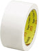 Packing Tape: 2" Wide, White, Rubber Adhesive