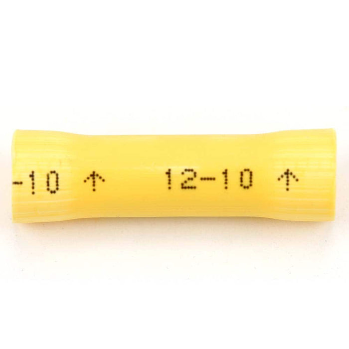 Butt Splice Terminal: Fully Insulated Vinyl, Crimp-On Connection