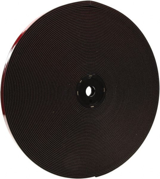 Hook & Loop; Shape: Roll ; Tape Width: 0.22in ; Color: Black ; Piece Diameter (Inch): 1 ; Piece Length (Inch): 36 ; Tape Material: Acrylic
