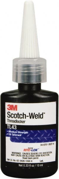 Threadlocker: Blue, Liquid, 10 mL, Bottle