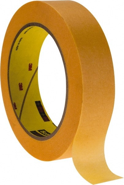 Masking Tape: 1" Wide, 60 yd Long, 3.3 mil Thick, Brown