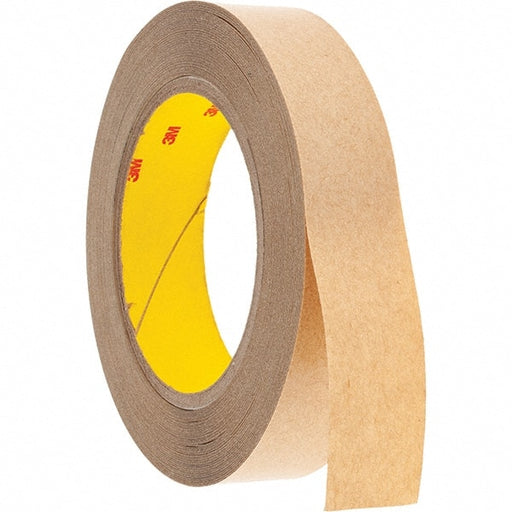 Clear Double-Sided Polyethylene Film Tape: 1" Wide, 36 yd Long, 4 mil Thick, Acrylic Adhesive
