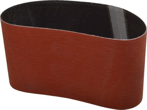 Abrasive Belt: 3-1/2" Wide, 15-1/2" Long, 120 Grit, Ceramic