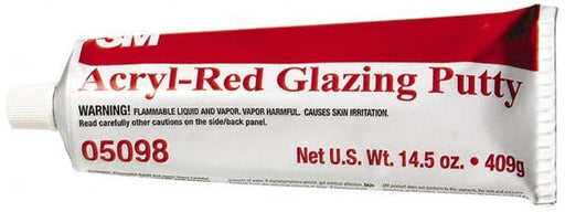 Putty: 14.5 oz Tube, Red, Acrylic & Latex