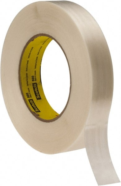 Packing Tape: 1" Wide, Clear, Rubber Adhesive