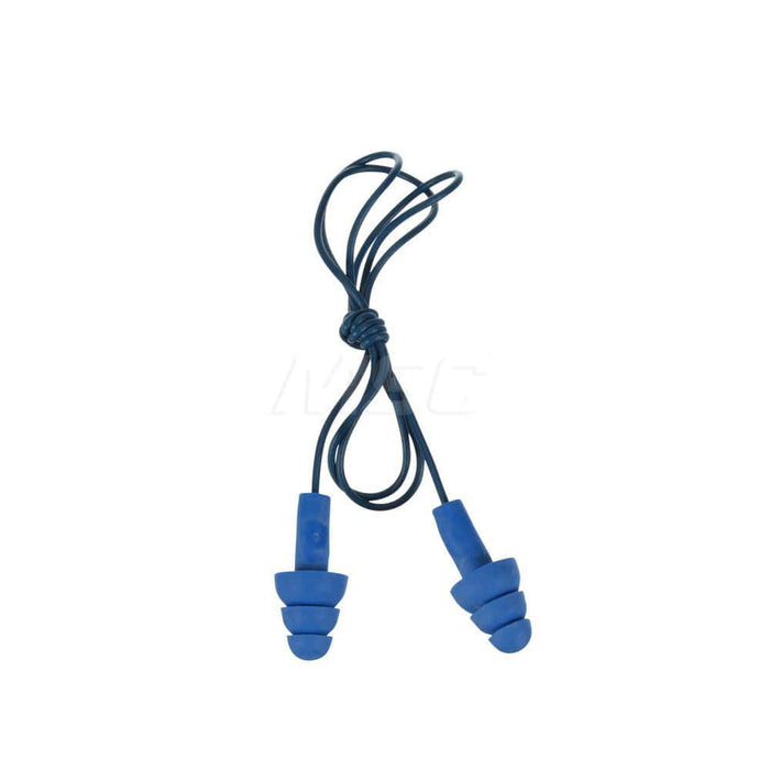 Earplug: 25dB, Foam, Flanged, Push-In Stem, Corded