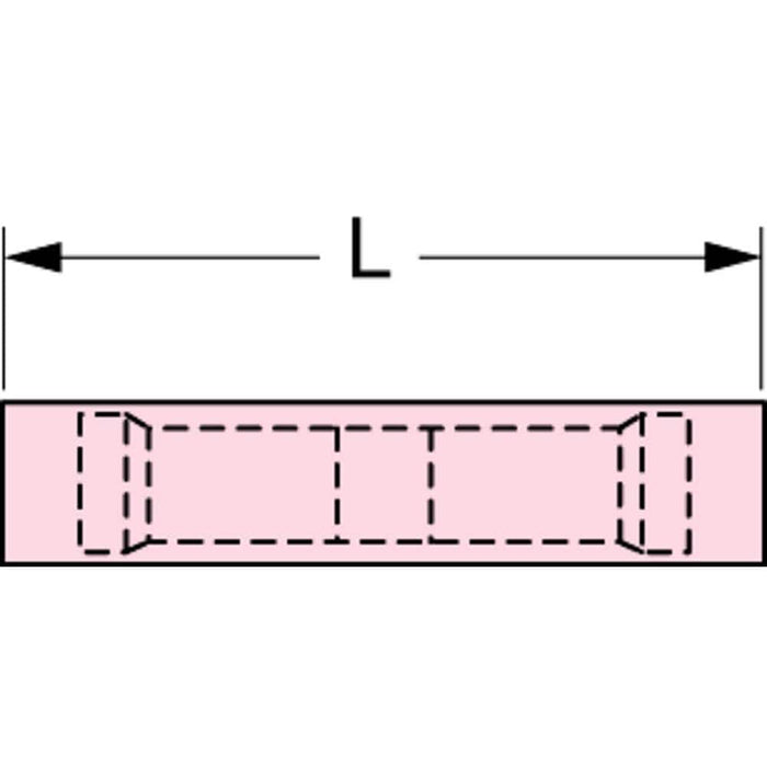 Butt Splice Terminal: Fully Insulated Nylon, Crimp-On Connection