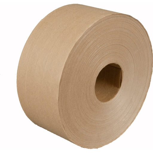 Packing Tape: 3" Wide, 450' Long, Natural, Water-Activated Adhesive