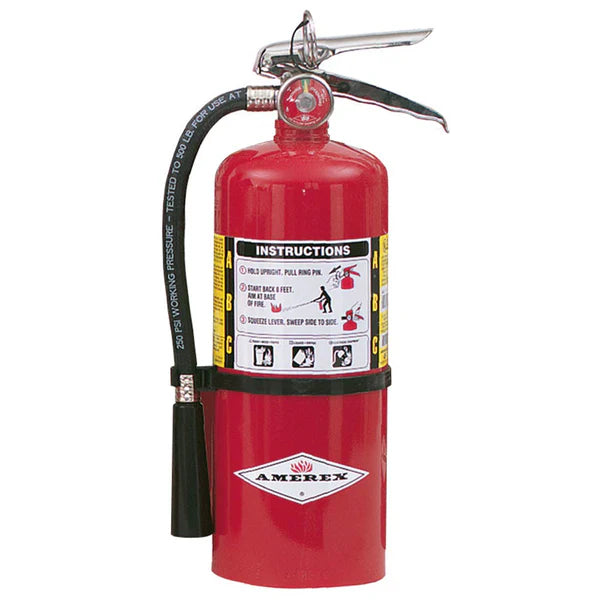 AMEREX 6 LB ABC Fire Ext, 3A:40B:C w/Hose - P/N: B461 (A61B461)