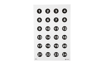 ACTION TARGET 24 3" NUMBER CIRCLES 100PK