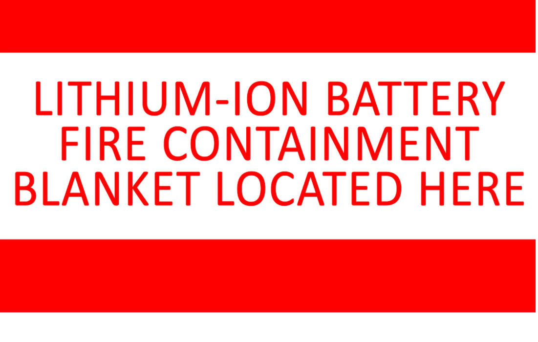 Heavy Duty Lithium-Ion Battery Fire Containment Blanket- 5' X 6'