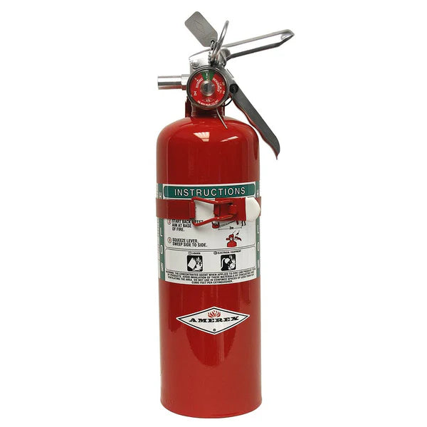 AMEREX Halon 1211 5LB Fire Ext 10B:C w/o Hose - P/N: B355T (A61B355T)