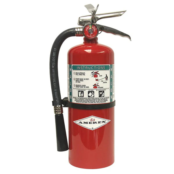 AMEREX Halon 1211 9 LB Fire Ext 10B:C w/Hose - P/N: B369 (A61B369)