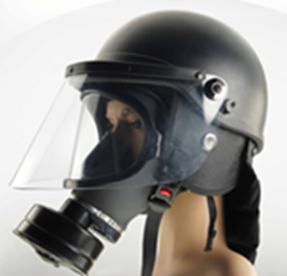Haven Gear Riot Helmet with 4mm Gas Mask Style Faceshield