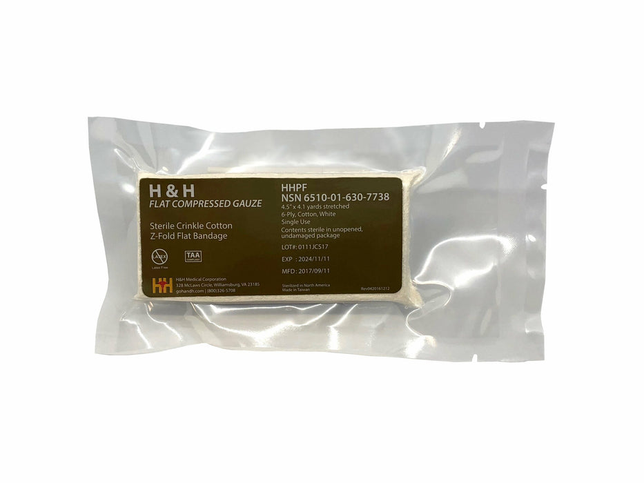 SAFEGUARD MEDICAL Compressed Gauze Flat Z-Fold 4.5"x 4.1yd