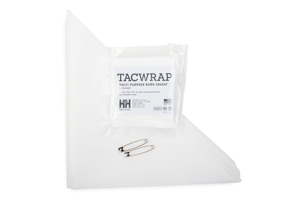 SAFEGUARD MEDICAL TACWrap, MP Dry Burn Dressing/Cravat
