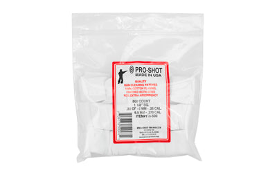PRO-SHOT PATCH .22-.270CAL SQ 500 CT