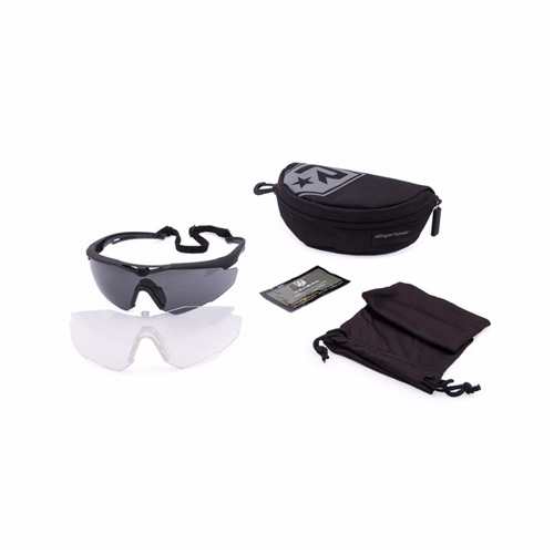 Kit Lunettes De Tir Revision Military STINGERHAWK – Grand, Noir Mat, 3 Verres