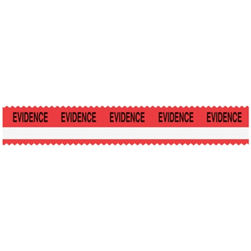 Sirchie Sirchmark Red Evidence Tape w/ White Stripe — Pelican Supply