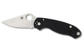 SPYDERCO PARA 3 G10 BLACK PLAINEDGE