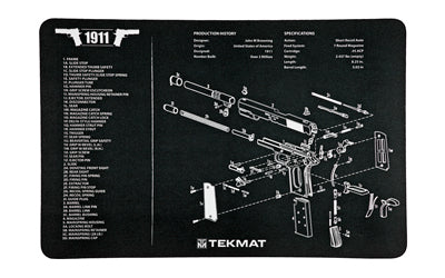TEKMAT PISTOL MAT 1911 BLACK
