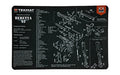 TEKMAT PISTOL MAT BERETTA 92 BLACK