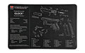 TEKMAT PISTOL MAT FOR GLOCK 42/43 BLACK