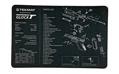 TEKMAT PISTOL MAT FOR GLOCK BLACK